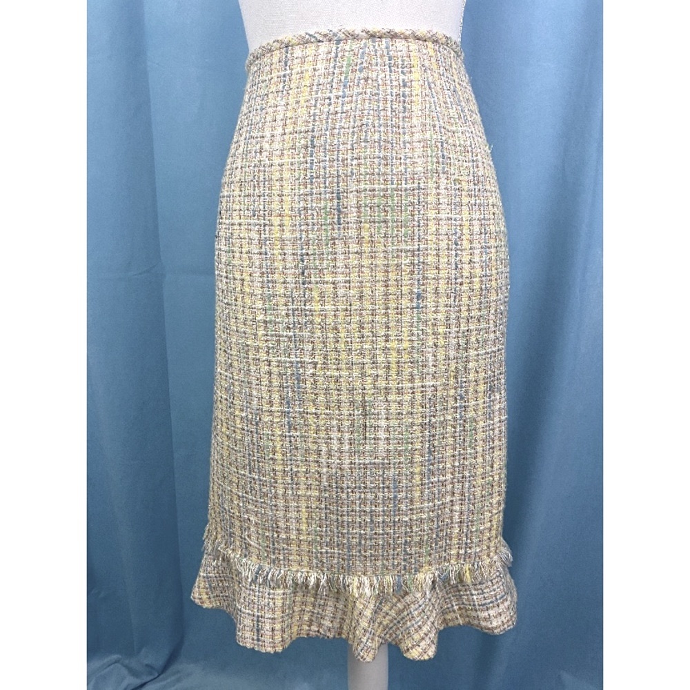 Tweed Pastel Skirt Sz 16P